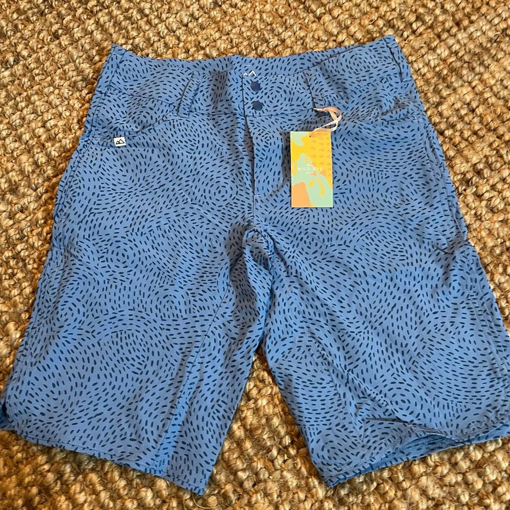 NWT Wild Rye Bike Shorts - Blue Sz 10